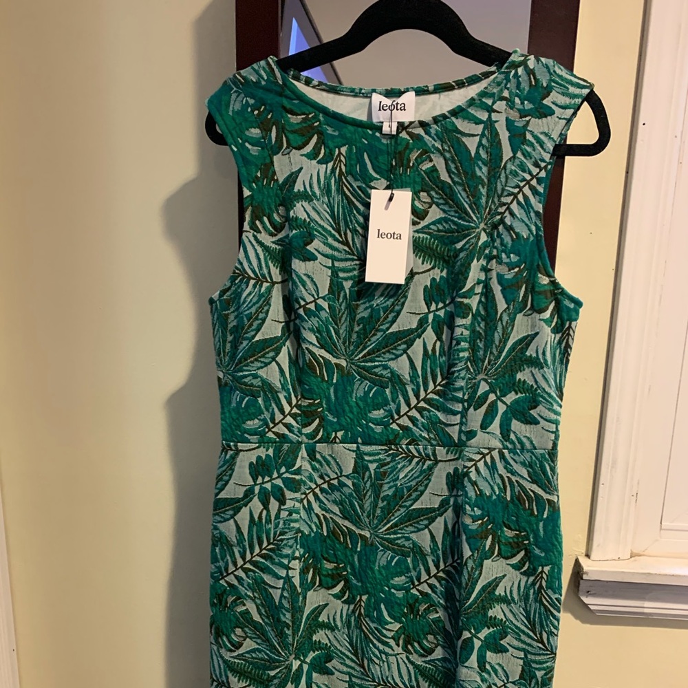 Leota Leaf Pattern Dress